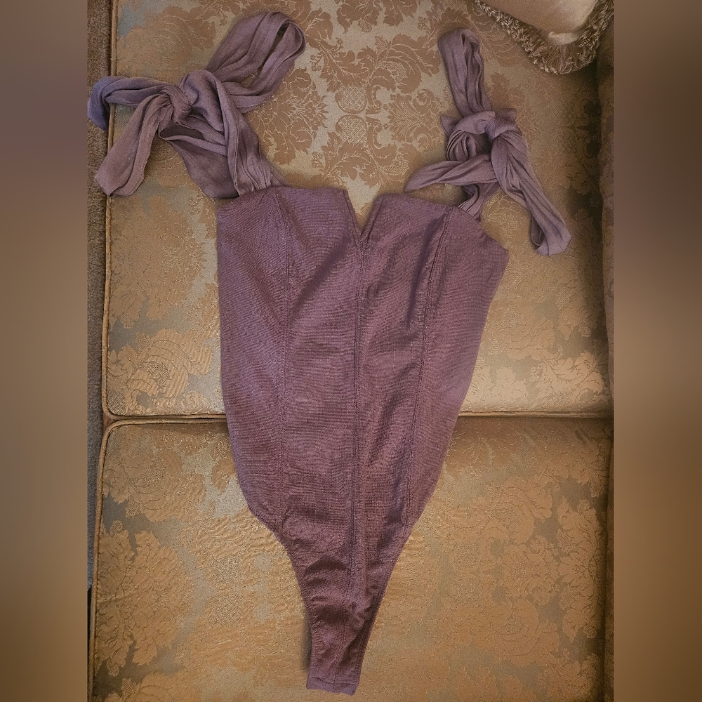 NWOT Intimately By Free People Lola Mauve Bodysuit - Picture 9 of 16